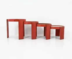 Tables gigognes modèle 780 de Gianfranco Frattini pour Cassina, années 1960