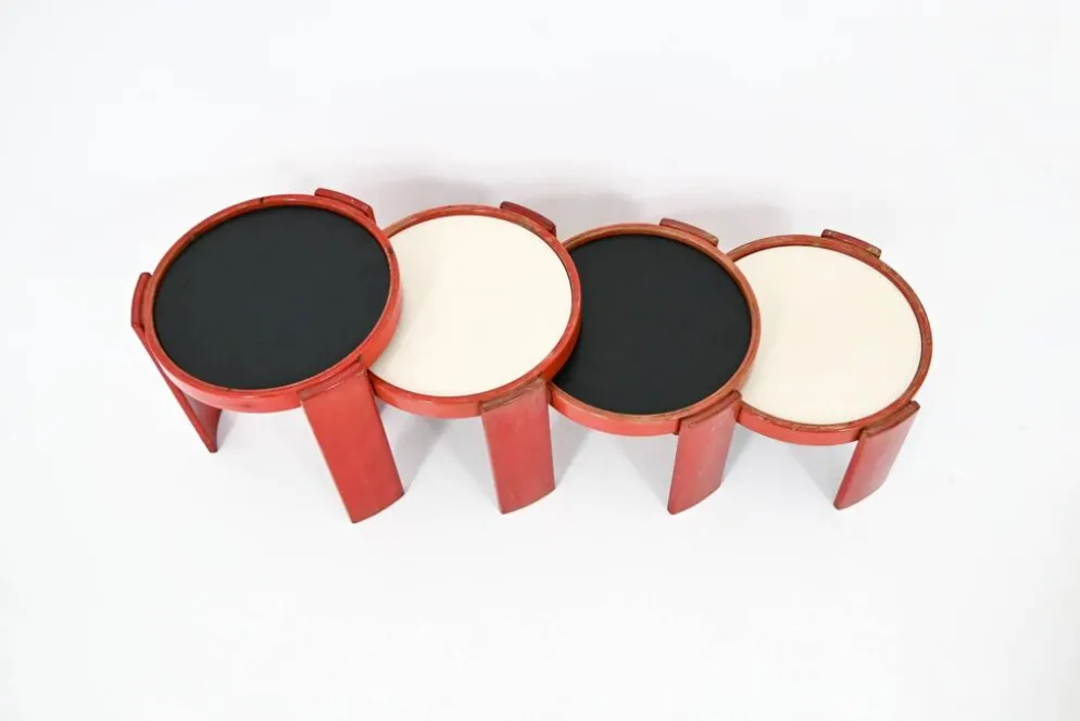 Tables gigognes modèle 780 de Gianfranco Frattini pour Cassina, années 1960