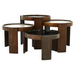 Tables gigognes modèle 780, de Gianfranco Frattini pour Cassina, 1960s