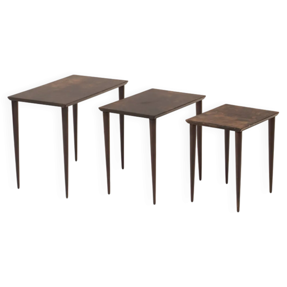 Tables gigognes modèle 764 par Aldo Tura pour Tura Milano 1950