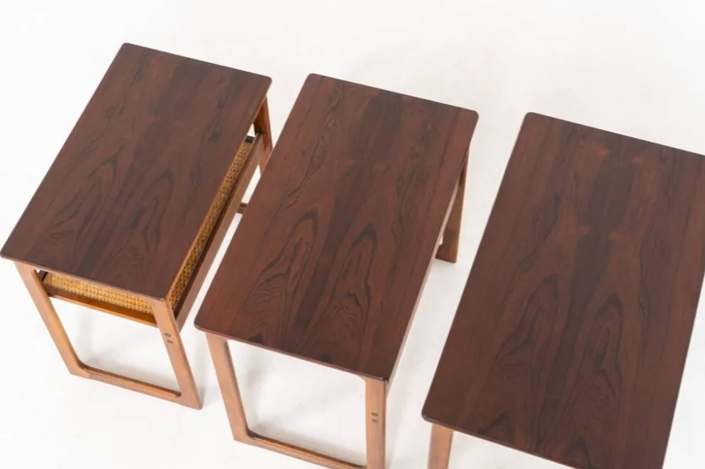 Tables gigognes "Modèle 219" par Johannes Andersen et Illum Wickelso