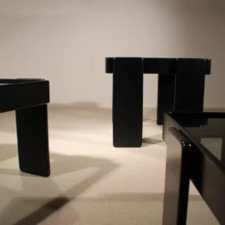 Tables gigognes par Gianfranco Frattini pour Cassina, Italie années 1970