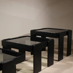 Tables gigognes par Gianfranco Frattini pour Cassina, Italie années 1970