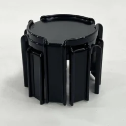3 tables gigognes par Giotto Stoppino pour Kartell, 1970