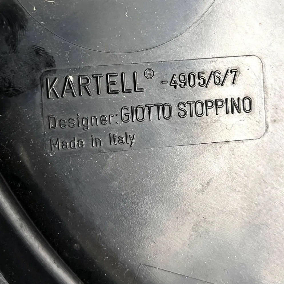 3 tables gigognes par Giotto Stoppino pour Kartell, 1970