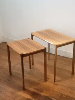 2 tables gigognes par Rex Raab pour Wilhelm Renz, Allemagne 1960