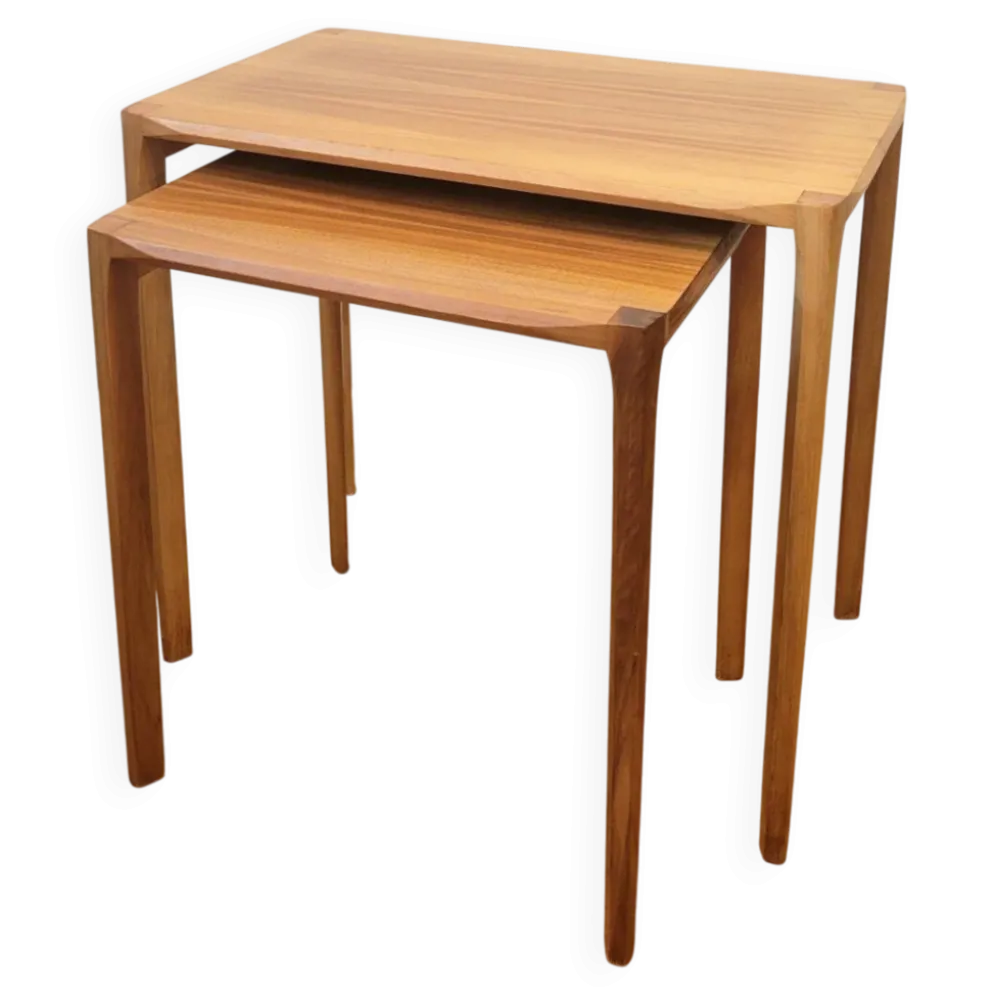 2 tables gigognes par Rex Raab pour Wilhelm Renz, Allemagne 1960
