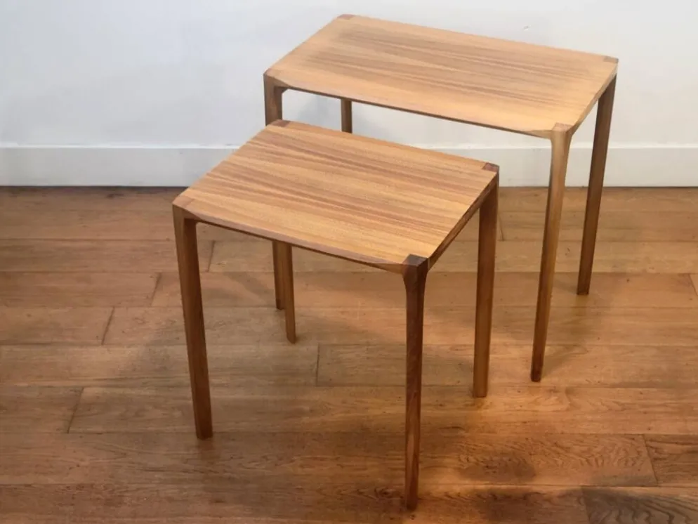 2 tables gigognes par Rex Raab pour Wilhelm Renz, Allemagne 1960
