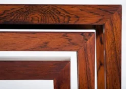 Tables Gigognes par Severin Hansen pour Haslev Møbelsnedkeri, Danemark, 1960s, Set de 3