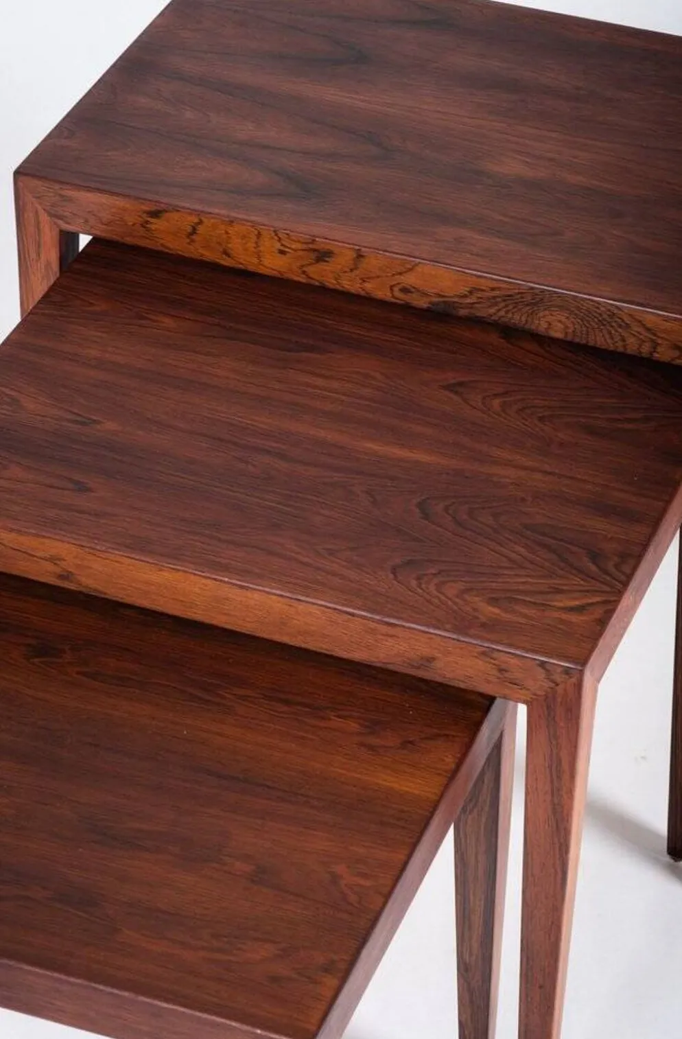 Tables Gigognes par Severin Hansen pour Haslev Møbelsnedkeri, Danemark, 1960s, Set de 3