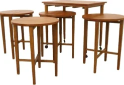 Tables gigognes Poul Hundevad vintage