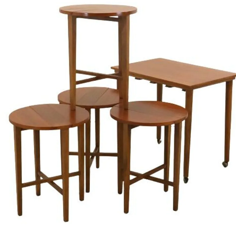 Tables gigognes Poul Hundevad vintage milieu du siècle