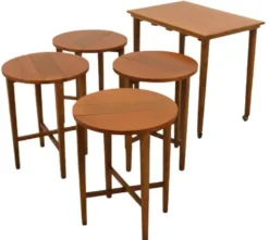 Tables gigognes Poul Hundevad vintage milieu du siècle