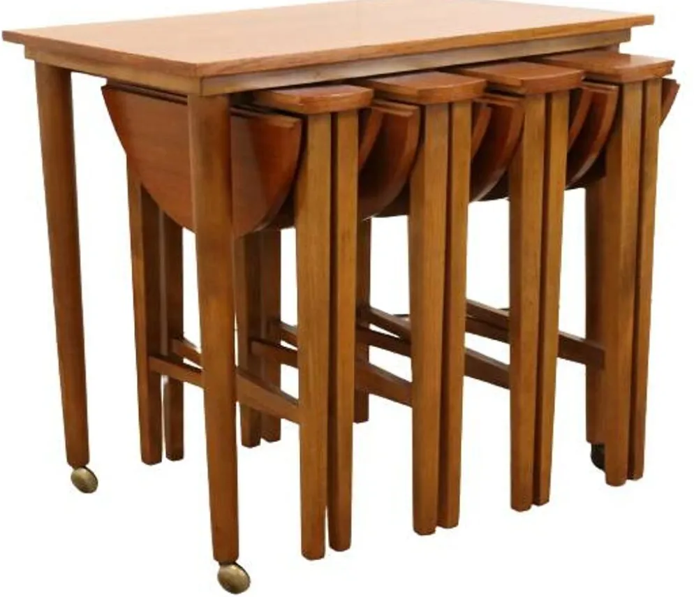 Tables gigognes Poul Hundevad vintage milieu du siècle