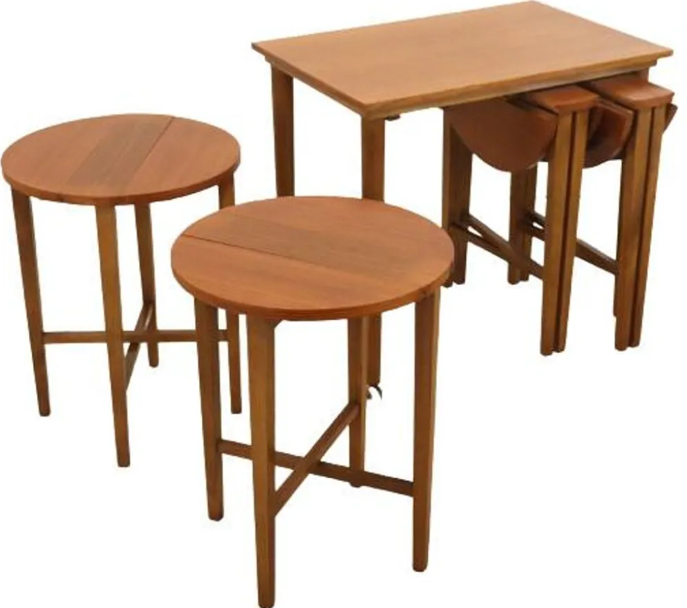 Tables gigognes Poul Hundevad vintage milieu du siècle