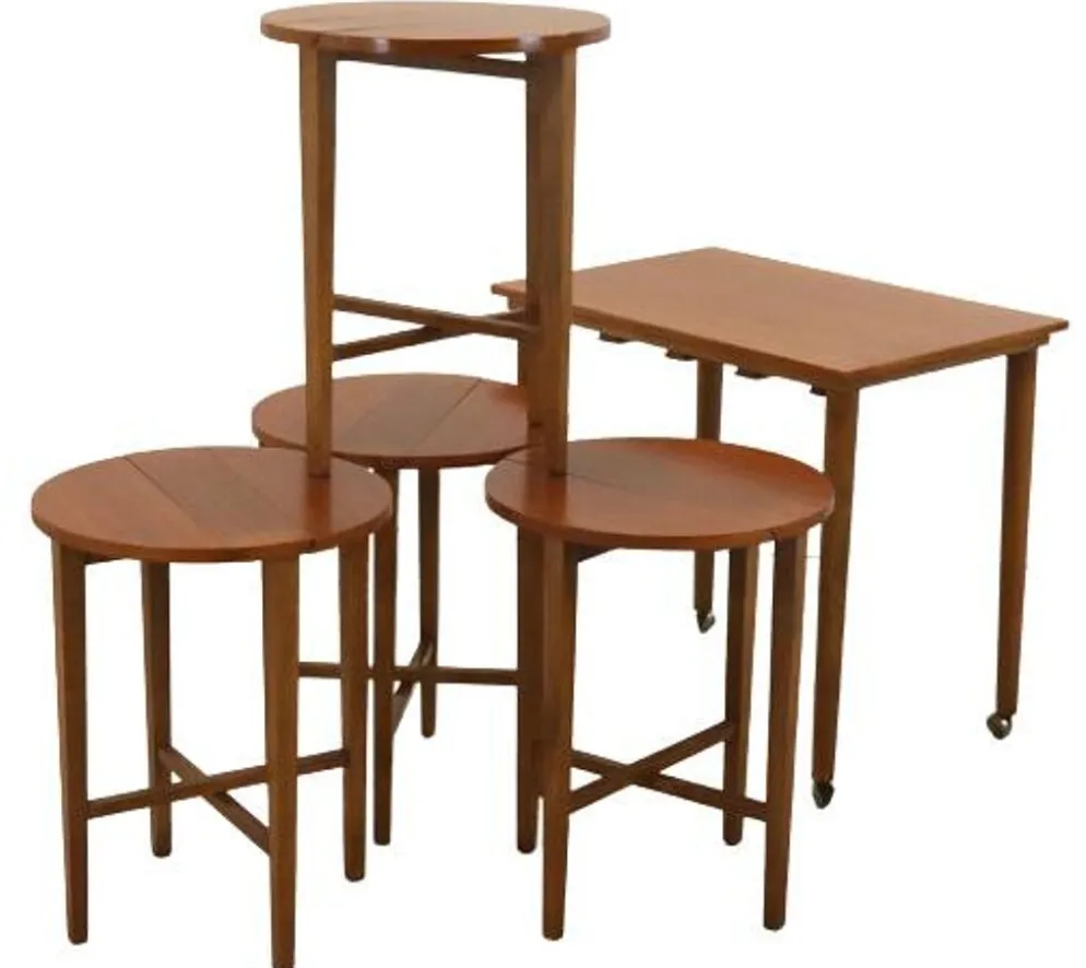 Tables gigognes Poul Hundevad vintage milieu du siècle