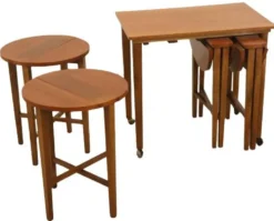Tables gigognes Poul Hundevad vintage milieu du siècle