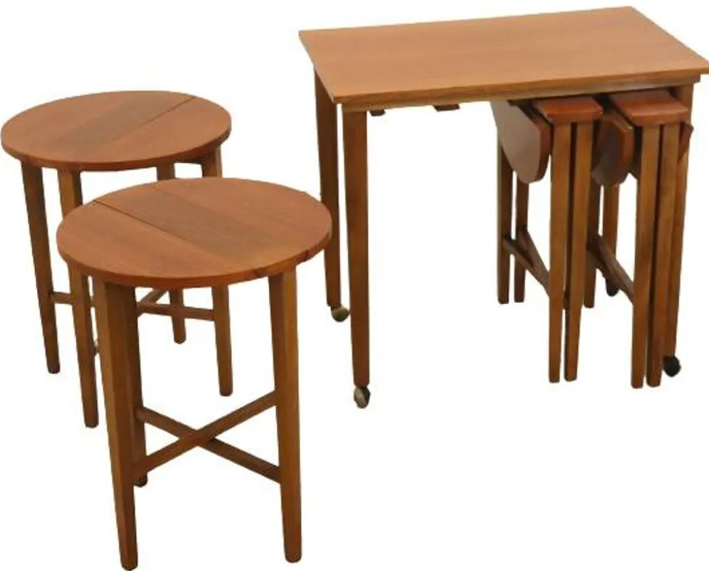 Tables gigognes Poul Hundevad vintage milieu du siècle