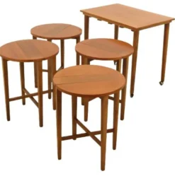 Tables gigognes Poul Hundevad vintage milieu du siècle