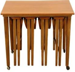 Tables gigognes Poul Hundevad vintage milieu du siècle