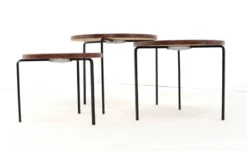 Tables gigognes rondes « Eindhoven » milieu du siècle