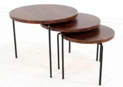 Tables gigognes rondes « Eindhoven » milieu du siècle