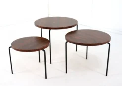 Tables gigognes rondes « Eindhoven » milieu du siècle