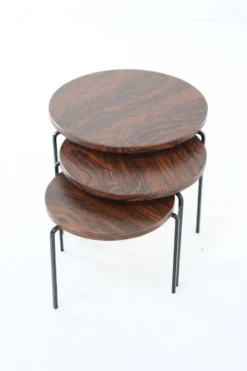 Tables gigognes rondes « Eindhoven » milieu du siècle