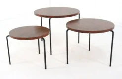 Tables gigognes rondes « Eindhoven » milieu du siècle