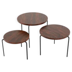 Tables gigognes rondes « Eindhoven » milieu du siècle