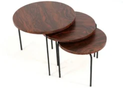 Tables gigognes rondes « Eindhoven » milieu du siècle