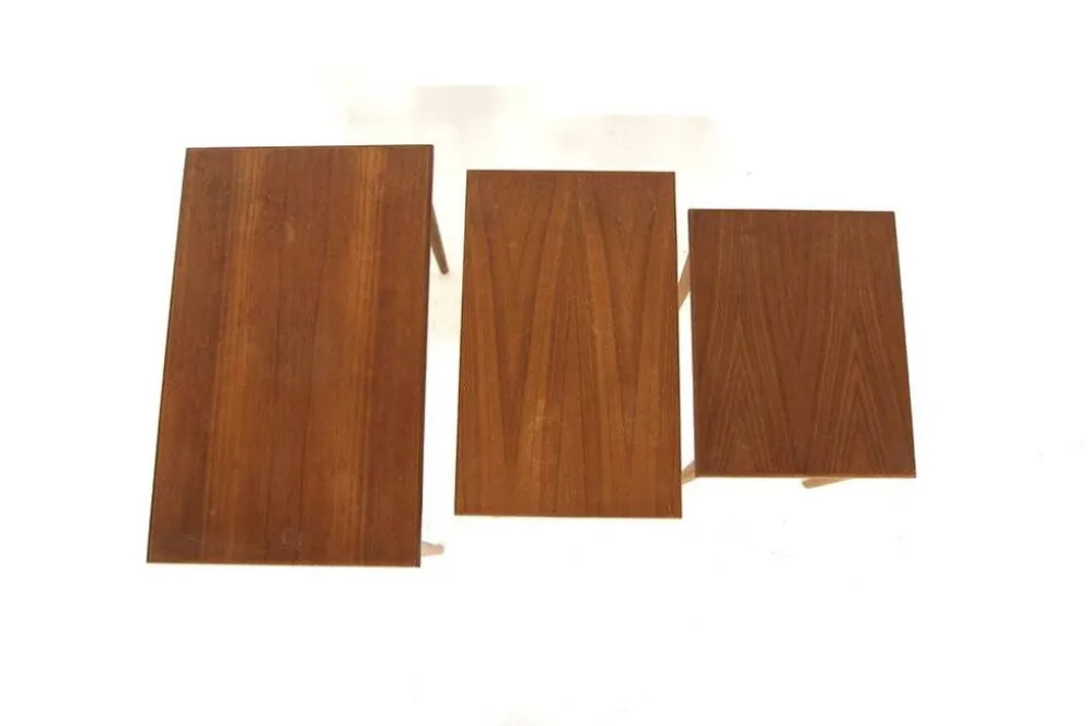 Tables gigognes scandinave en teck, Suède, 1960