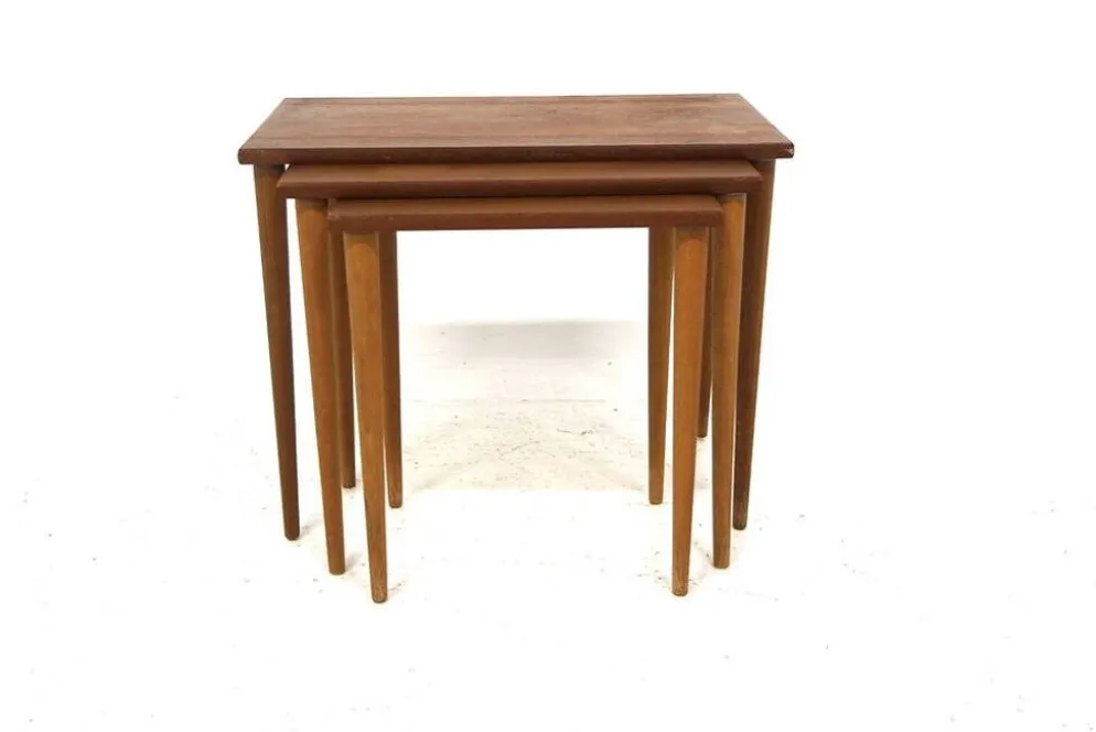 Tables gigognes scandinave en teck, Suède, 1960