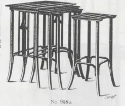 Tables gigognes Sécession n° 958 par Siegel ou Kolo Moser ex. par J&J Kohn