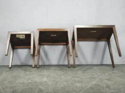 Tables gigognes Severin Hansen pour Haslev, Danemark, années 1960.