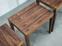 Tables gigognes Severin Hansen pour Haslev, Danemark, années 1960.
