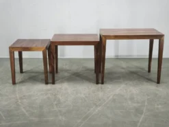 Tables gigognes Severin Hansen pour Haslev, Danemark, années 1960.