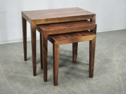 Tables gigognes Severin Hansen pour Haslev, Danemark, années 1960.