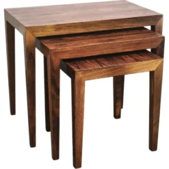 Tables gigognes Severin Hansen pour Haslev, Danemark, années 1960.