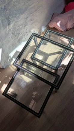 3 tables gigognes signées Pierre Vandel