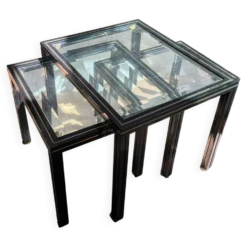 3 tables gigognes signées Pierre Vandel