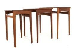 Tables gigognes Svend Åge Madsen - design danois en teck, moderne du milieu du siècle