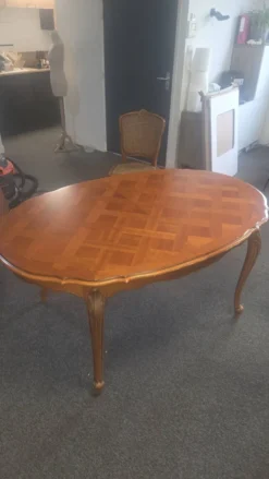Table style Louis XV extensible + 6 chaises