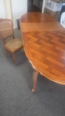 Table style Louis XV extensible + 6 chaises