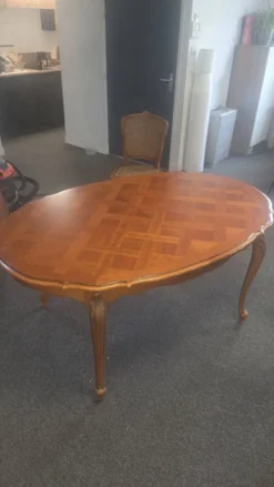 Table style Louis XV extensible + 6 chaises