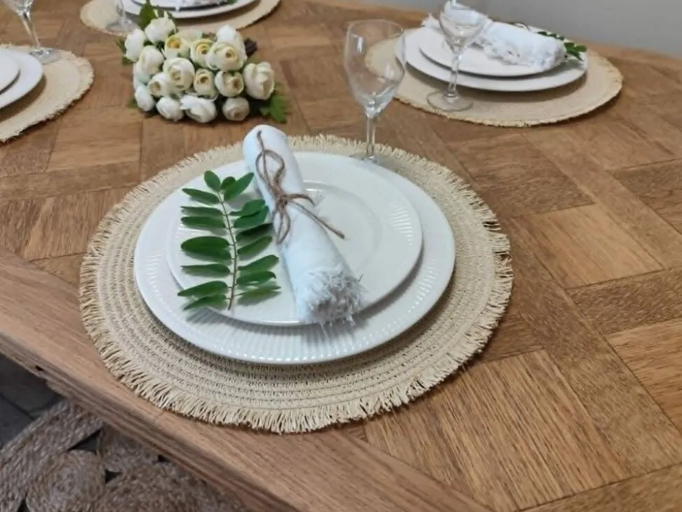 Table style regence en chene massif