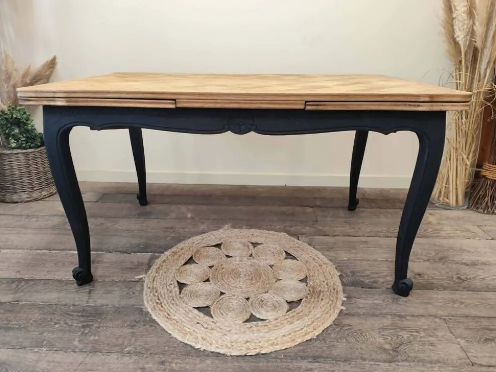 Table style regence en chene massif
