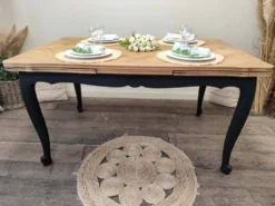 Table style regence en chene massif