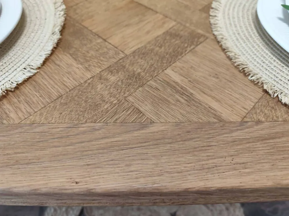 Table style regence en chene massif