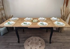 Table style regence en chene massif